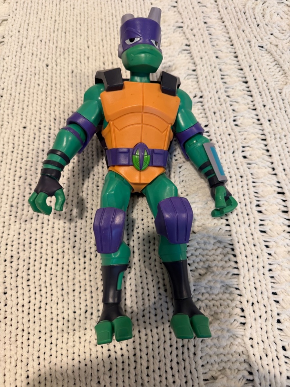 Donatello Green and Orange Turtle Action Figure with Purple Accents